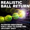 Pickleball-Specific Trainer Rebound Net,Perfect Your Forehands Backhands Dinks Volleys Accuracy Coordination Kitchen Control | Pickleball Training Equipment Aid - Adjustable Angle,Easy Setup & Storage