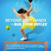 Pickleball-Specific Trainer Rebound Net,Perfect Your Forehands Backhands Dinks Volleys Accuracy Coordination Kitchen Control | Pickleball Training Equipment Aid - Adjustable Angle,Easy Setup & Storage