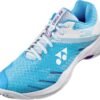 YONEX Men's Power Cushion Cascade Accel Badminton Shoes - Lightweight High-Performance Indoor Court Shoes w/Shock Absorption, Saxe/White, 10