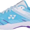 YONEX Men's Power Cushion Cascade Accel Badminton Shoes - Lightweight High-Performance Indoor Court Shoes w/Shock Absorption, Saxe/White, 10