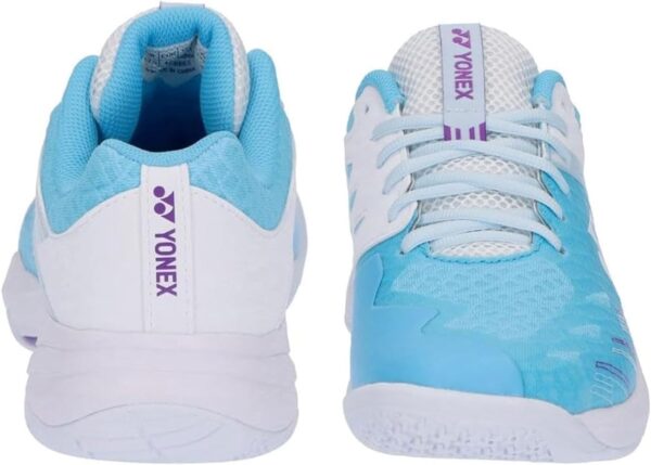 YONEX Men's Power Cushion Cascade Accel Badminton Shoes - Lightweight High-Performance Indoor Court Shoes w/Shock Absorption, Saxe/White, 10