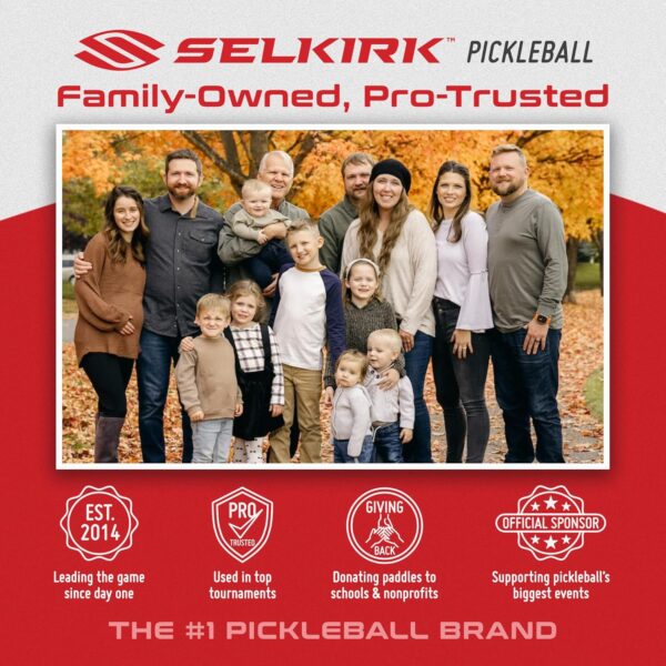 Selkirk Sport Amped Pickleball Paddle | Assembled in The USA | Amped Control or Amped Pro Fiberglass Pickleball Paddle | Unrivaled Precision & Control