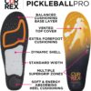CURREX PICKLEBALLPRO Insoles for Pickleball Shoes – Arch Support Inserts w/Super Grip Surface & Premium Heel Cushioning, Helps Improve Foot Stability – for Men & Women– Low Arch, Medium