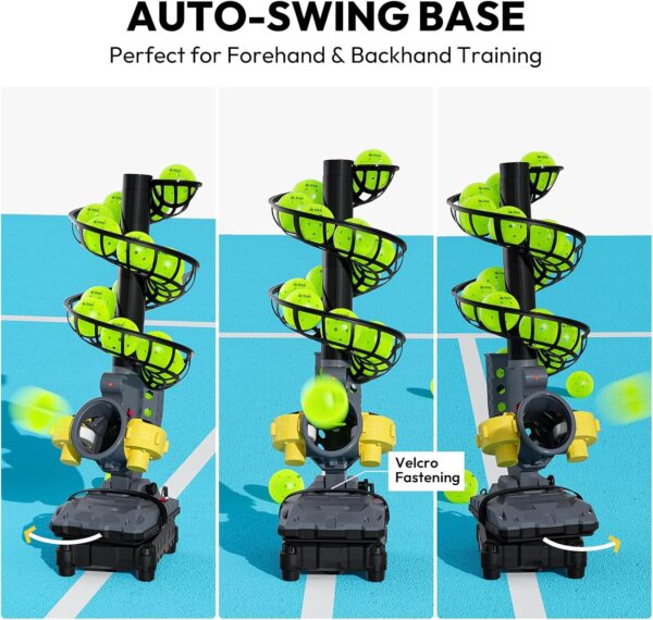 A11N Pickleball Launcher Machine with Extra 4-Pack Ball Holders Bundle