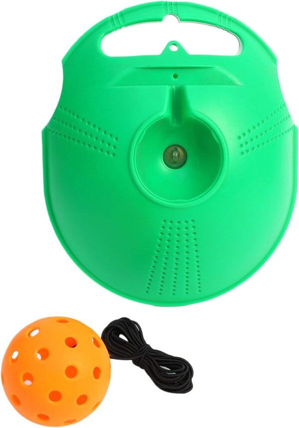 Pickleball Training Aids, Pickleball Rebounder with a Convenient Handle and Elastic Rope, Improve Speed, Coordination & Stamina, Pickleball Training Tool for Youth and Beginner