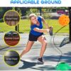 Pickleball Training Aids, Pickleball Rebounder with a Convenient Handle and Elastic Rope, Improve Speed, Coordination & Stamina, Pickleball Training Tool for Youth and Beginner