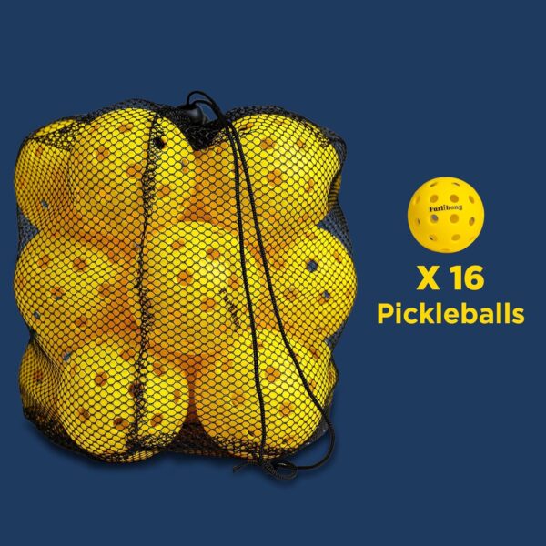 681PBH Pickleball Machine and 16-Pack Pickleball Balls Bundle