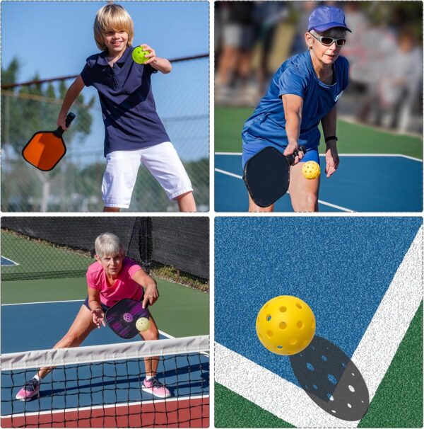 PATIKIL Outdoor Pickleball Balls Holes Pickleball Balls for Amateurs Indoor Outdoor Sport