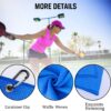 ERHACHAIJIA Eat Sleep Pickleball Repeat Embroidered Pickleball Sports Towel with Clip. Funny Pickleball Gifts for Men Women Pickleball Lover, Birthday Retirement Mother's Day