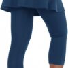 ANIVIVO Skirted Legging for Women, Yoga Legging with Skirts &Women Tennis Leggings Clothes Pockets