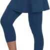 ANIVIVO Skirted Legging for Women, Yoga Legging with Skirts &Women Tennis Leggings Clothes Pockets