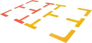 Court Lines Marker Kit Throw Down Markers Create Your Own Mini Pickleball Tennis Court
