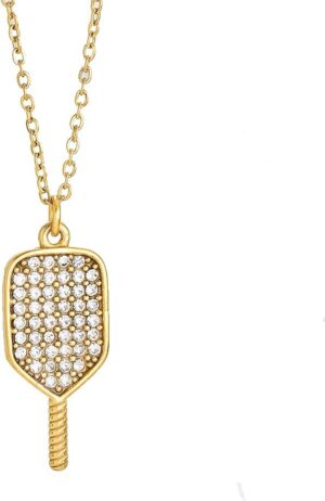 Pickleball Necklace, PB Gifts for Women, Valentine's Day & Bday