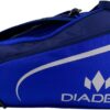 Diadem Tour V3 Paddle Backpack Bag - Spacious Pickleball Gear Bag with 10 Paddle Capacity | Shoe Compartment | Neoprene Side Pockets | Stylish and Durable | Blue with White Trim