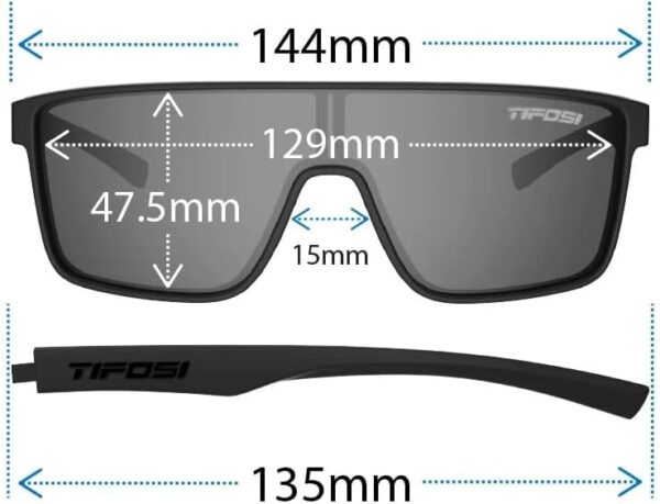 Tifosi Sanctum Sunglasses, Ideal For Cycling, Golf, Hiking, Running, Tennis & Pickleball, Lifestyle