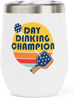 12 oz Pickleball Vacuum Insulated Insulated Tumbler - Perfect Gifts for Pickleball Lovers, Essential Pickleball Accessories, Unique Pickleball Gifts