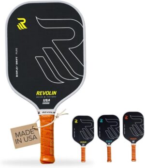 Drift Pickleball Paddles – Made in USA – Widebody/Elongated - 16mm Pickleball Paddle – BioFLX+ Technology for Control + Spin – USAPA Approved