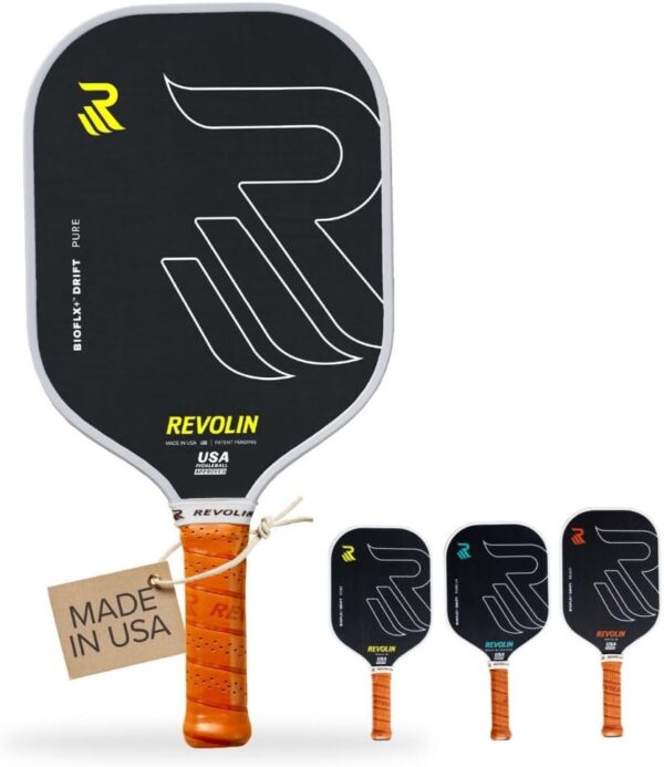 Drift Pickleball Paddles – Made in USA – Widebody/Elongated - 16mm Pickleball Paddle – BioFLX+ Technology for Control + Spin – USAPA Approved