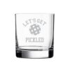 Let's Get Pickled Whiskey Glass - Gift for Pickleball Player - Laser-Etched Design - Perfect Gift for Pickleball Lovers - Gift Boxed
