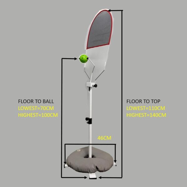 Pickleball Training Aid Pickleball Topspin Trainer Practical Tennis Training Adjustable Height Pickleball Trainer for Adults