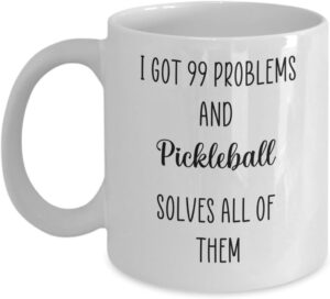Pickleball Coffee Mug, Pickleball, Gift Ideas for Pickleball Lover Birthday Christmas, Funny Pickleball Novelty Cup