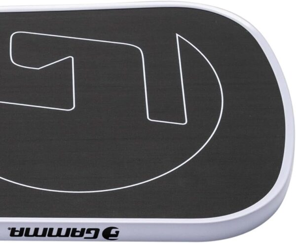 GAMMA RCF Obsidian Pickleball Paddle, Raw Carbon Fiber, 10mm, 13mm, and 16mm Options, Comfortable Molded Foam Handle, Sleak Design, Customizable Handle Weight System