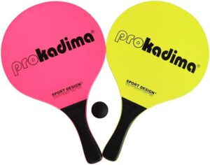 Pro Kadima Beach Paddles (Neon Pink/Yellow)