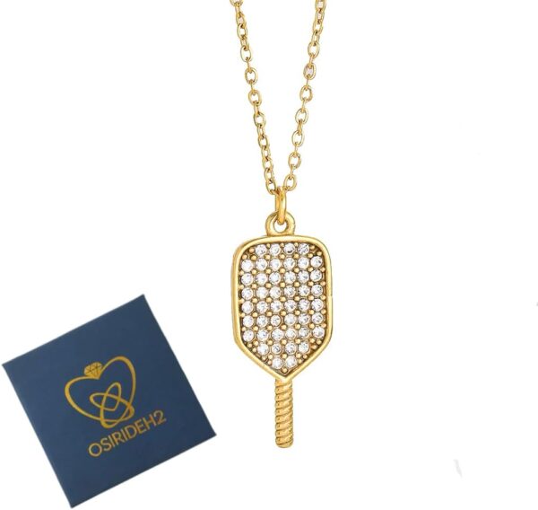 Pickleball Necklace, PB Gifts for Women, Valentine's Day & Bday