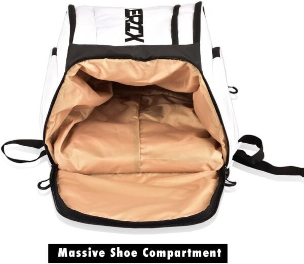 Maverix Titan Tour Backpack - 70L Large Capacity Bag, Durable 1680D Polyester, 7 Pockets, Laptop sleeve, Ball Sleeve, Self-Standing, Easy Access, Shoe compartment, Designed for Pickleball Players