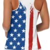 Irisjudy 1/4 Zip Up Tennis Golf T-Shirts for Women Novelty Animals Floral Lightweight Sleeveless Collared Tank Top Quick Dry