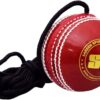 SS Hanging Ball for Bat Knocking and Practice with Reaction String (Embossed Seam)