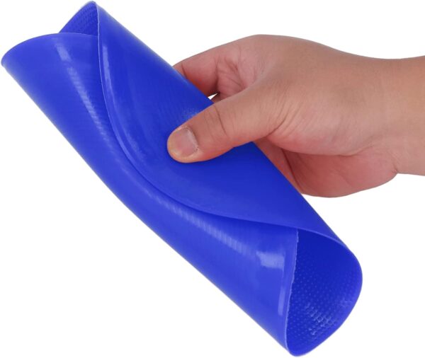 Spot Markers Flat Field Cones Floor Spots Flat Disc Marker, 10pcs Bright Sports Marker Flat Disc Field Markers Tennis Spot Marker for Tennis Football and Badminton Practice (Blue)