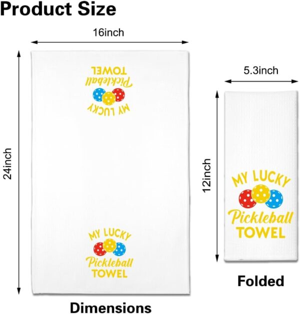 My Lucky Pickleball Towel Funny Kitchen Towel, Funny Pickleball Gift for Women, Housewarming Gift for Pickleball Lovers Birthday Retirement Gift for Wife Mom Sister