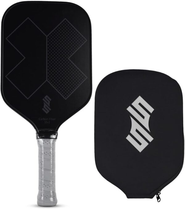 Carbon Fiber Pickleball Paddle - Professional Long Handle, Enhanced Spin & Control | Lightweight Design for Advanced Players, USA Pickleball Approval Pending