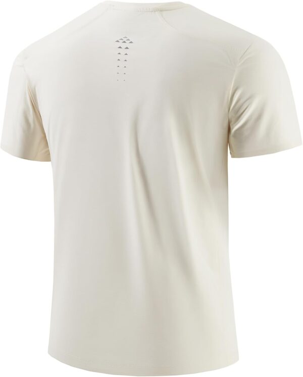 Mens Seamless T-Shirts Light Weight Moisture Wicking Running Workout Pickleball Shirts for Men