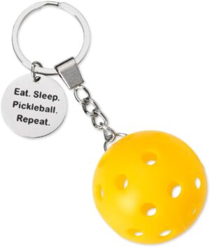 YALLNASL Pickleball Player Lover Gift Keychain Pickleball Gift for Mom Dad Birthday Gifts for Friend Inspirational Keychain