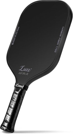 LUZZ Pickleball Paddle, Thermoformed T700 Carbon Fiber Pickleball Paddles Friction Surface for Spin Composite Pickle Ball Rackets for Players