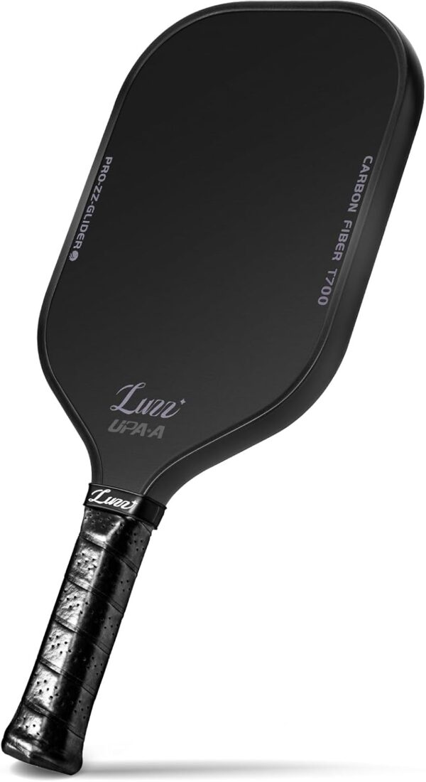 LUZZ Pickleball Paddle, Thermoformed T700 Carbon Fiber Pickleball Paddles Friction Surface for Spin Composite Pickle Ball Rackets for Players