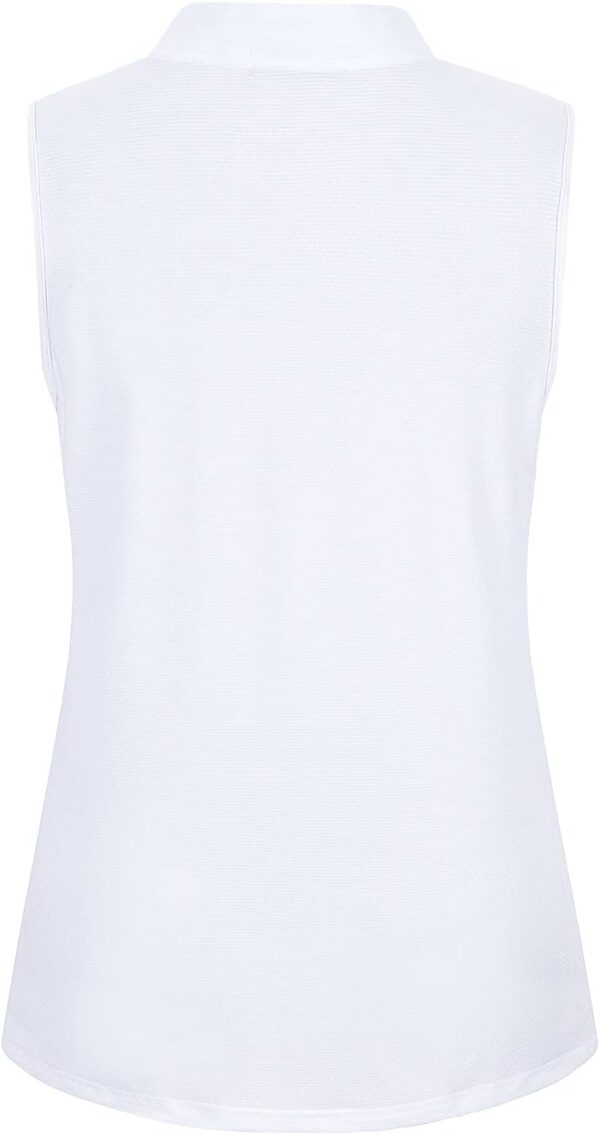 Womens Sleeveless Golf Polo Shirts Lightweight Tennis Sport Tops