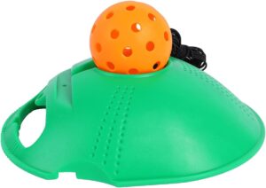 Pickleball Training Aids, Pickleball Rebounder with a Convenient Handle and Elastic Rope, Improve Speed, Coordination & Stamina, Pickleball Training Tool for Youth and Beginner