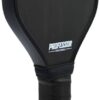 Professor Precision Pickleball Training Paddle - Sweet Spot Enhancement Paddle with Extended Handle - T700 Raw Carbon Fiber Construction, 16MM Core Practice Pickleball Trainer Paddle, Black