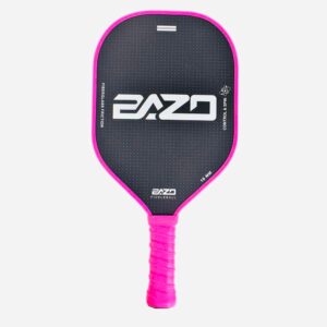 Paddles – Professional Pickleball Paddles 14MM & 16MM Pickleball Paddle with Fiberglass Surface – with Anti-Grip Handle, Edge Shield Black/White/Pink