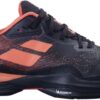 Babolat Women's Jet Mach 3 All Court Tennis Shoes, Black/Living Coral