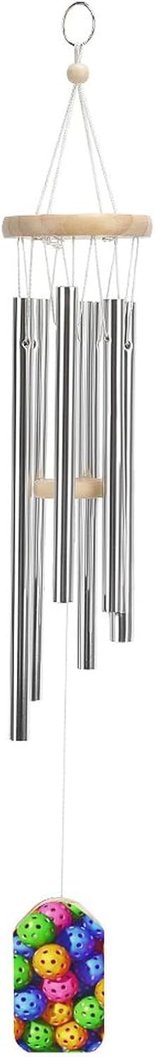 Pickleball Sports Lovers Wind Chimes for Outside with Relaxing Rich Sound, Memorial Wind Chimes Gifts for Mom,Great Gift for Your Own Patio, Porch, Garden, and Backyard