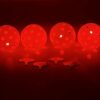 LED Light up Pickleball Ball, Glow in The Dark PickleBalls Balls, 4 Pack Pickleball-Balls Meet USAPA Requirement, 40 Holes Durable in/Outdoor Pickle Ball (Red)