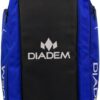 Diadem Tour V3 Paddle Backpack Bag - Spacious Pickleball Gear Bag with 10 Paddle Capacity | Shoe Compartment | Neoprene Side Pockets | Stylish and Durable | Blue with White Trim