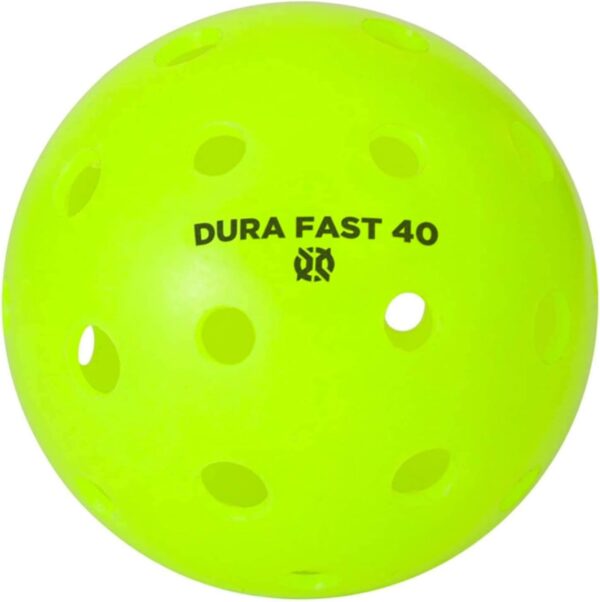 Dura Fast 40 Pickleballs | Outdoor Pickleball Balls Neon or Yellow USAPA Approved and Sanctioned for Tournament Play, Professional Perfomance…
