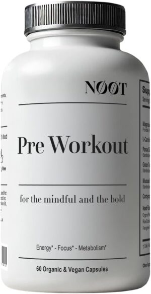 Natural Pre Workout Pills for Men and Women - Energy Pills - Pre Work Out - Clean Gym Supplements - Fitness Supplements - Stimulant & Energy Booster - Pump Supplement - 60 capsules / 1 Month Supply