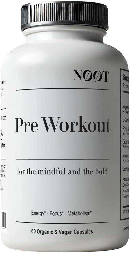Natural Pre Workout Pills for Men and Women - Energy Pills - Pre Work Out - Clean Gym Supplements - Fitness Supplements - Stimulant & Energy Booster - Pump Supplement - 60 capsules / 1 Month Supply