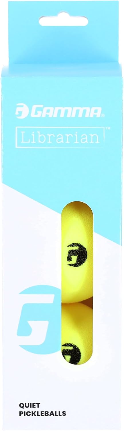 GAMMA Librarian Foam Balls for Pickleball Practice With True Bounce on All Surfaces - USAP Quiet Approved, Noise Reducing for Parks, HOA - Indoor & Outdoor Play